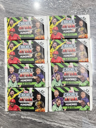 Topps cricket attax - (x8,
