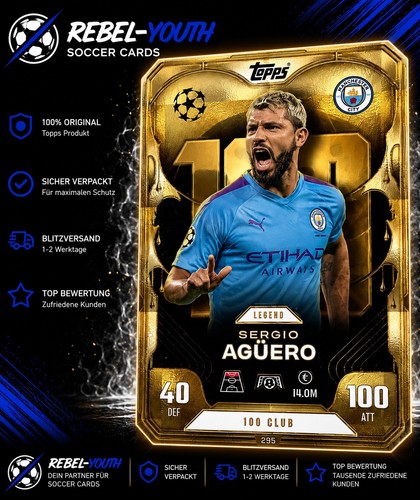 Sergio agüero 100 club 295 - agüero, #295