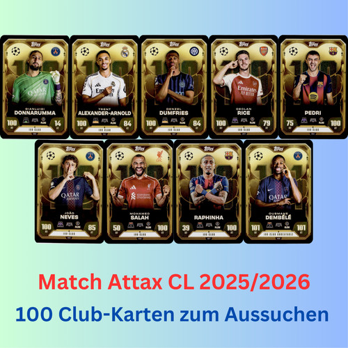 Topps match attax 26 - topps, 25/26